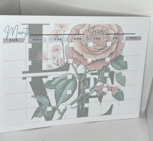 Love Desk Pad Calendar - Medium