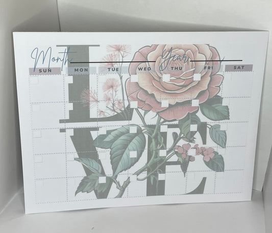 Love Desk Pad Calendar - Medium